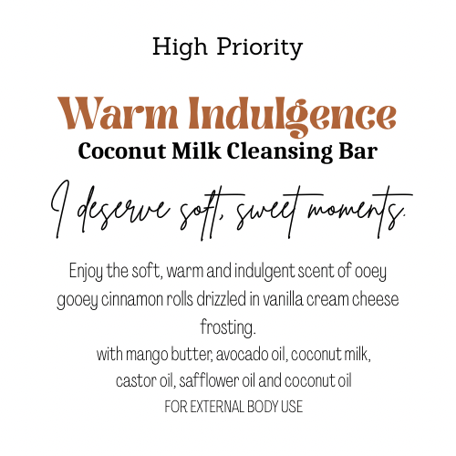 Warm Indulgence Coconut Milk Cleansing Bar